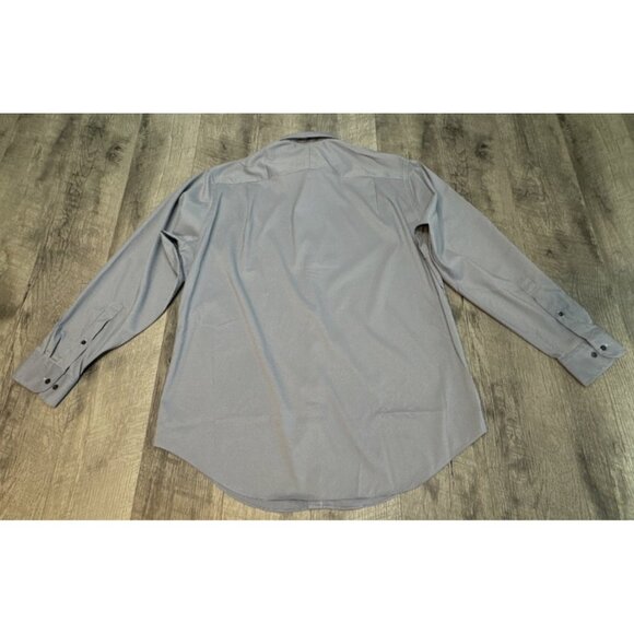 Jos A Bank Dress Shirt Mens 17 34/35 Traveler Collection Blue Check Stretch NEW - Picture 6 of 7